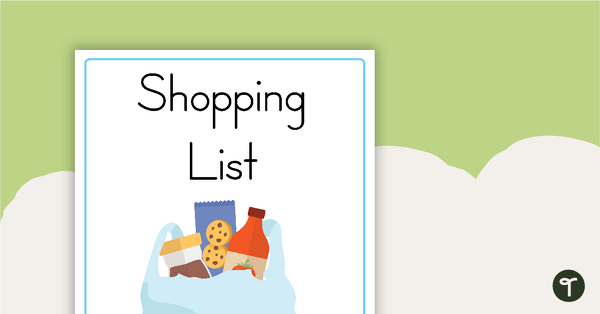 Preview image for Shopping List Word Wall Cards - teaching resource