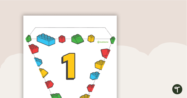 Block Beasties - Letters and Number Bunting teaching resource