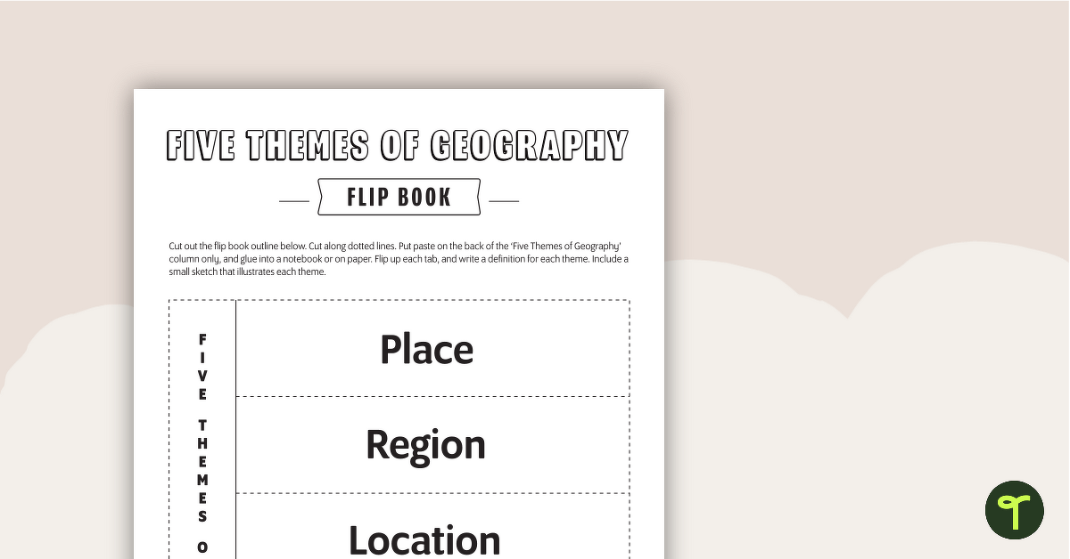 Geography Flip Book teaching resource
