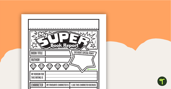 Image of Book Report Bunting Template