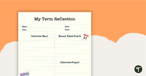 Go to My Term Reflection Template teaching resource