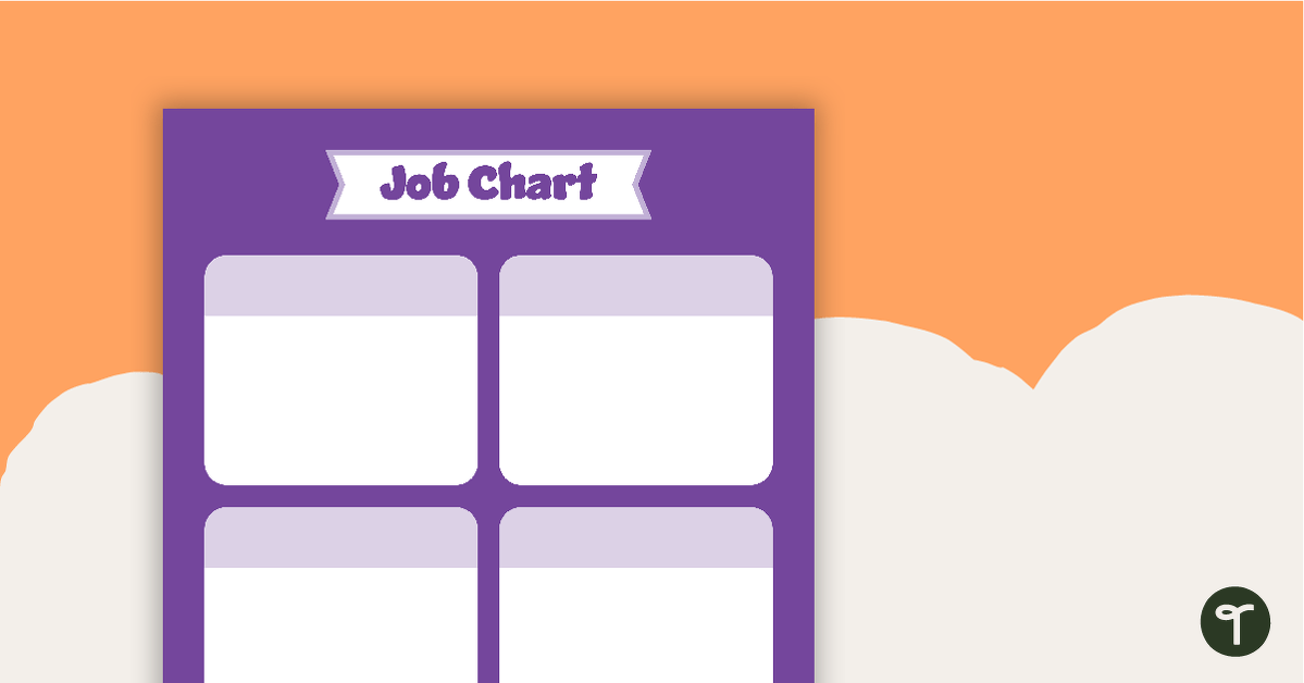 Plain Purple - Job Chart teaching resource