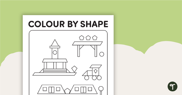 Colour by 2D Shape (Basic and Complex Shapes) teaching resource