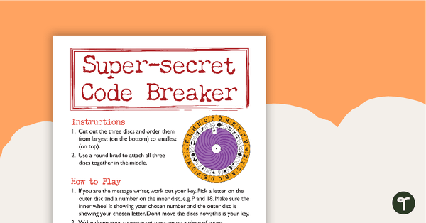 Go to Super-secret Code Breaker Template teaching resource