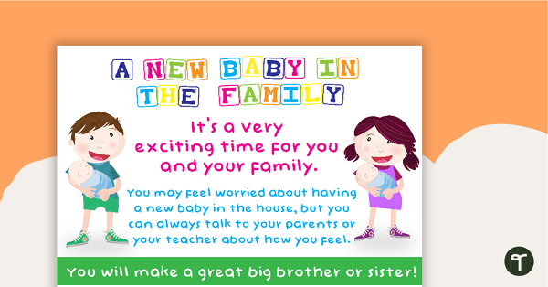 New Baby Poster teaching resource
