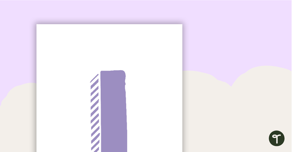 Purple Pastel - Letter, Number, and Punctuation Sets teaching resource