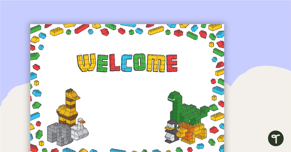 Go to Block Beasties - Welcome Sign and Name Tags teaching resource