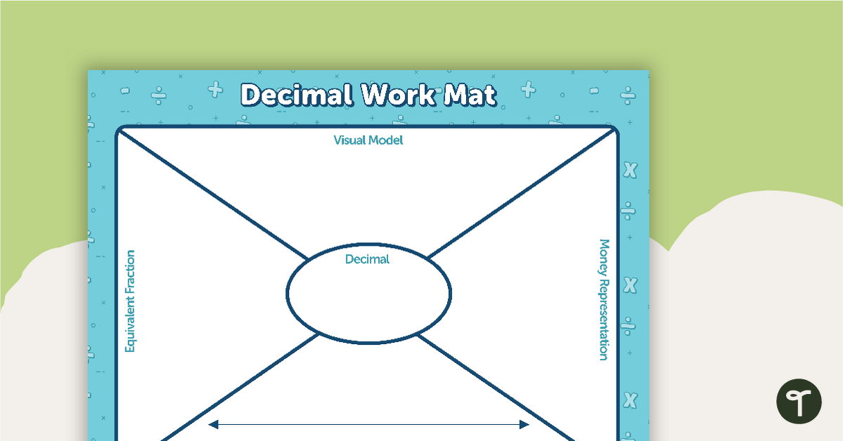 Decimals Work Mat teaching resource