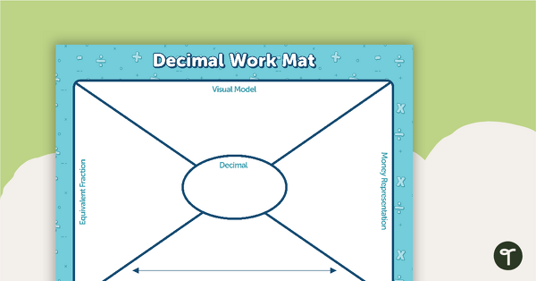 Preview image for Decimals Work Mat - teaching resource