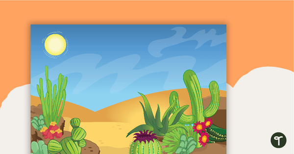 Desert Background teaching resource