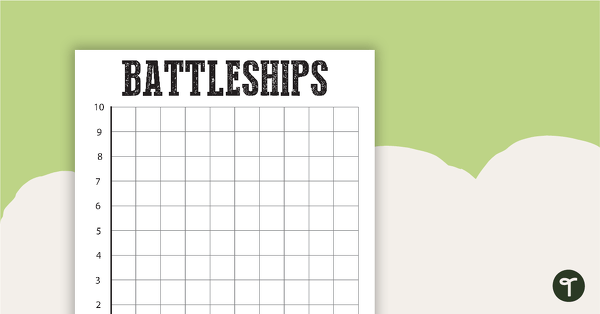 Battleships Grid Template teaching resource