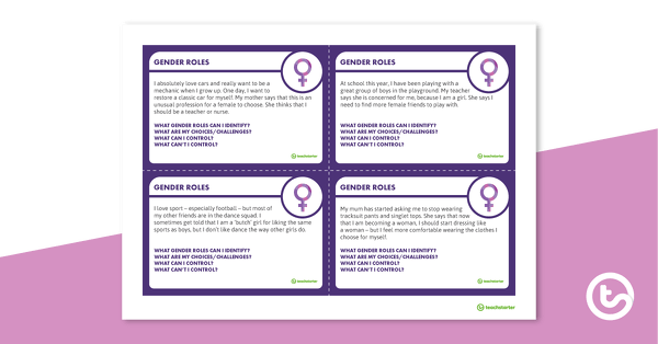 Go to International Women's Day Gender Roles - Task Cards teaching resource