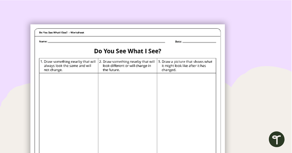 Do You See What I See? - Worksheet teaching resource
