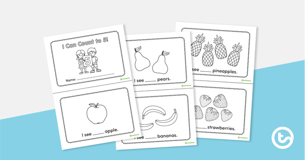 I Can Count to 5! – Mini Book teaching resource