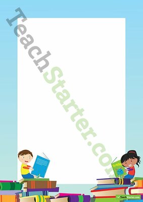 Book Week Border - Word Template teaching resource