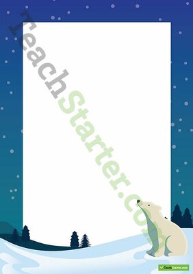 Go to Arctic Border - Word Template teaching resource