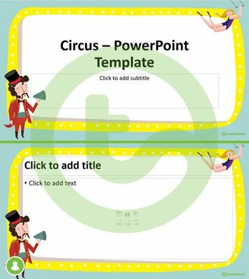 Circus – PowerPoint Template teaching resource