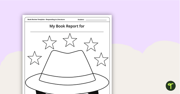 Go to Detective Themed - Book Report Template and Poster teaching resource
