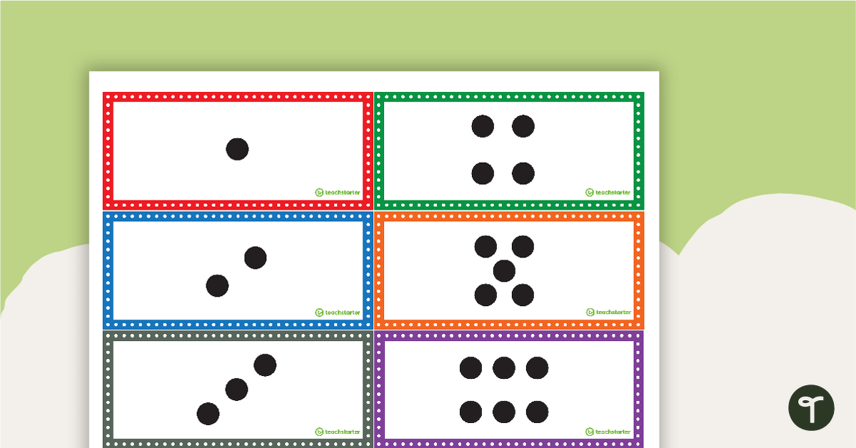 Subitising 1 to 12 - Snap and Memory Game teaching resource