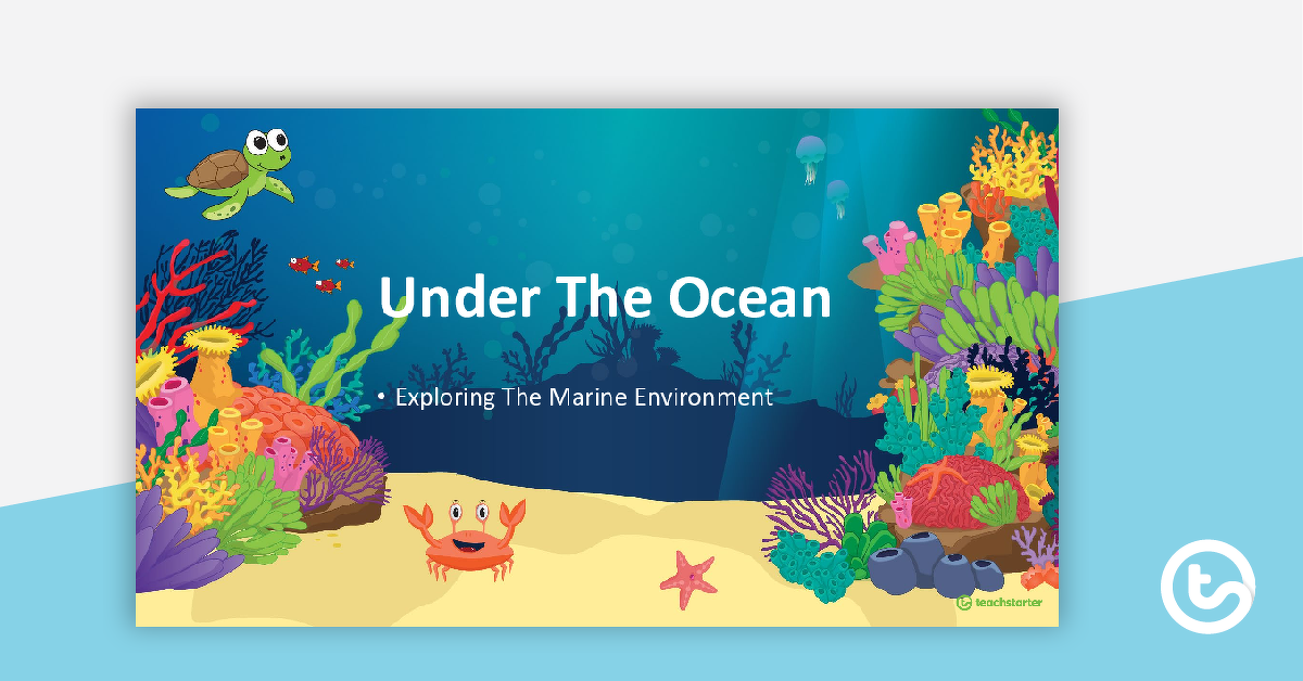 Preview image for Under the Ocean – PowerPoint Template - teaching resource