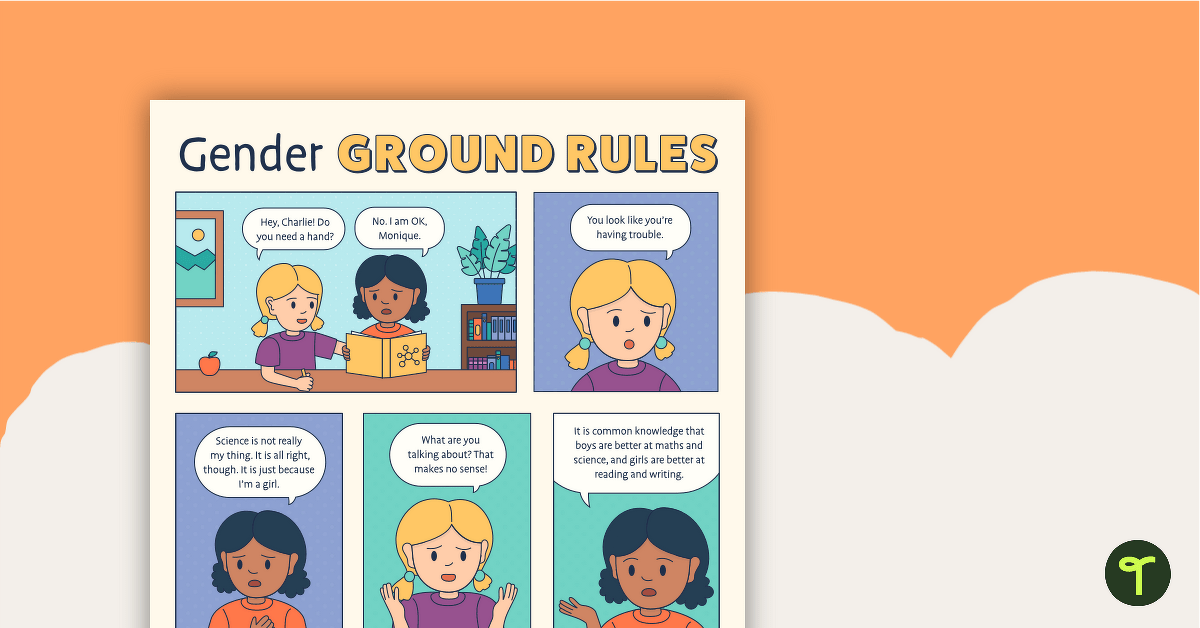 International Women's Day Gender Ground Rules – Comic teaching resource