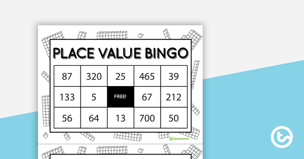 Place Value Bingo Game - Numbers 0-1000 teaching resource