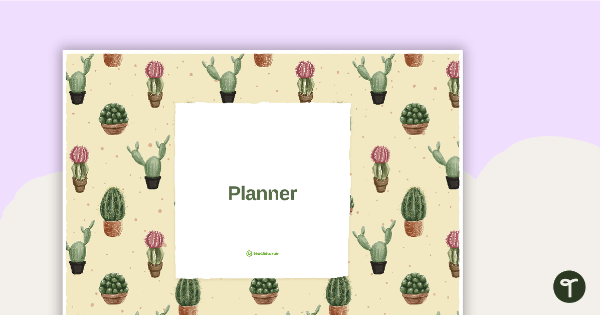 Cactuses Digital Teacher Diary teaching resource