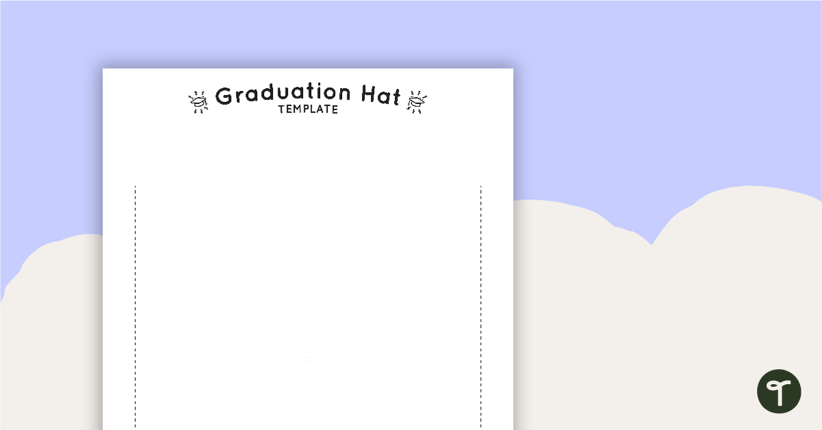 Graduation Hat - Template teaching resource