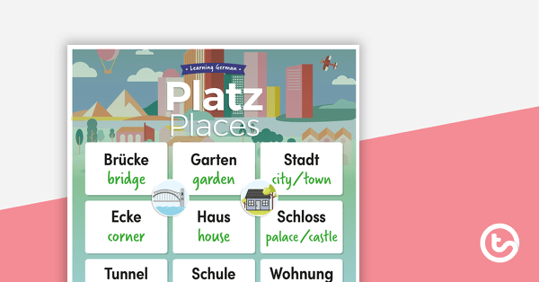 Places – German Language Poster teaching resource