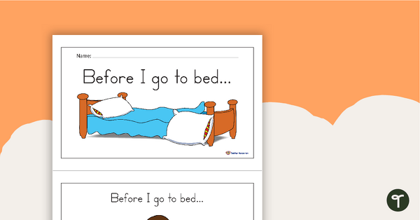 Preview image for Before I Go To Bed Concept Book - teaching resource