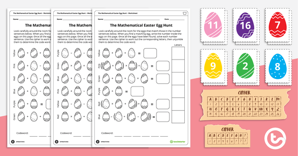Image of The Mathematical Easter Egg Hunt – Whole Class Game