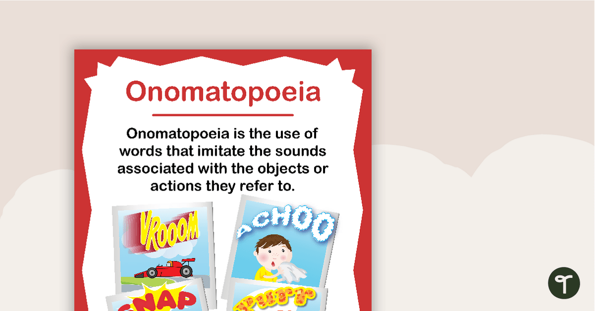 Onomatopoeia Poster teaching resource