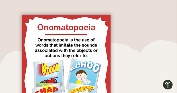 Go to Onomatopoeia Poster teaching resource