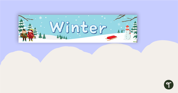 Preview image for Winter Display Banner - teaching resource