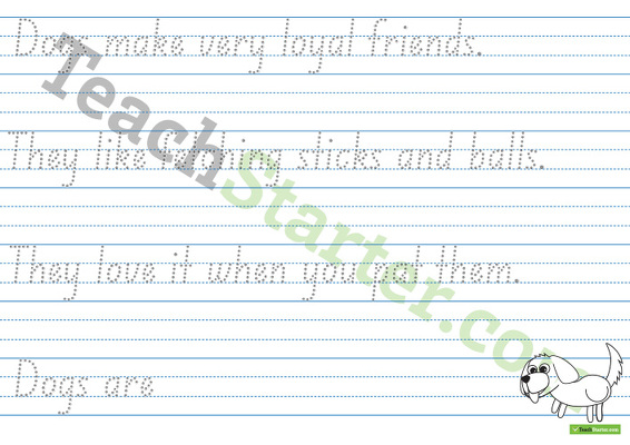 Handwriting Sheets - Theme Pages 1 teaching resource