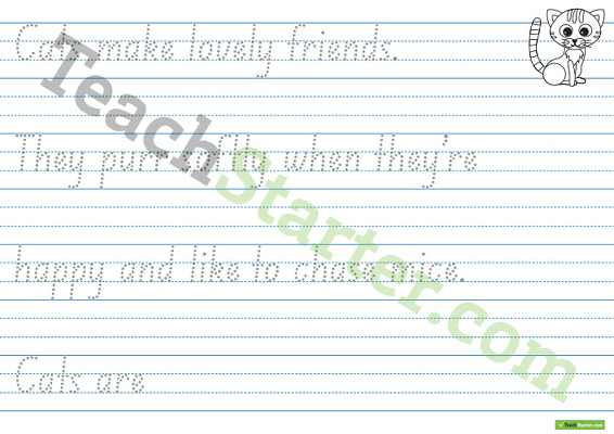Handwriting Sheets - Theme Pages 1 teaching resource