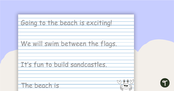 Handwriting Sheets - Theme Pages 1 teaching resource