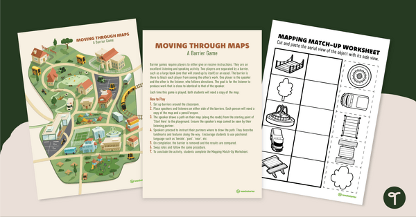 Moving Through Maps Game teaching resource