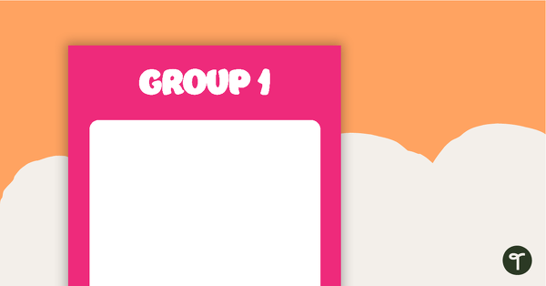 Go to Plain Pink - Grouping Posters teaching resource