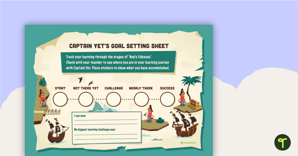 Go to Captain Yet Goal Sticker Chart (Pirate Nup Version) – Template teaching resource