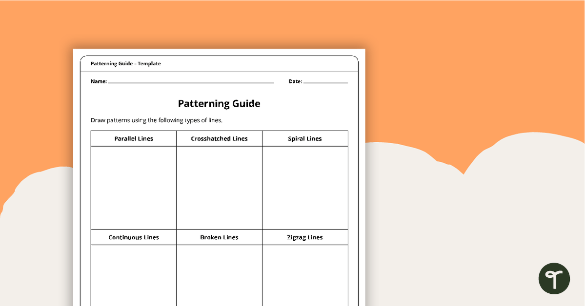 Patterning Guide Template - Year 3 and Year 4 teaching resource