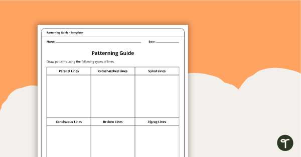 Patterning Guide Template - Year 3 and Year 4 teaching resource