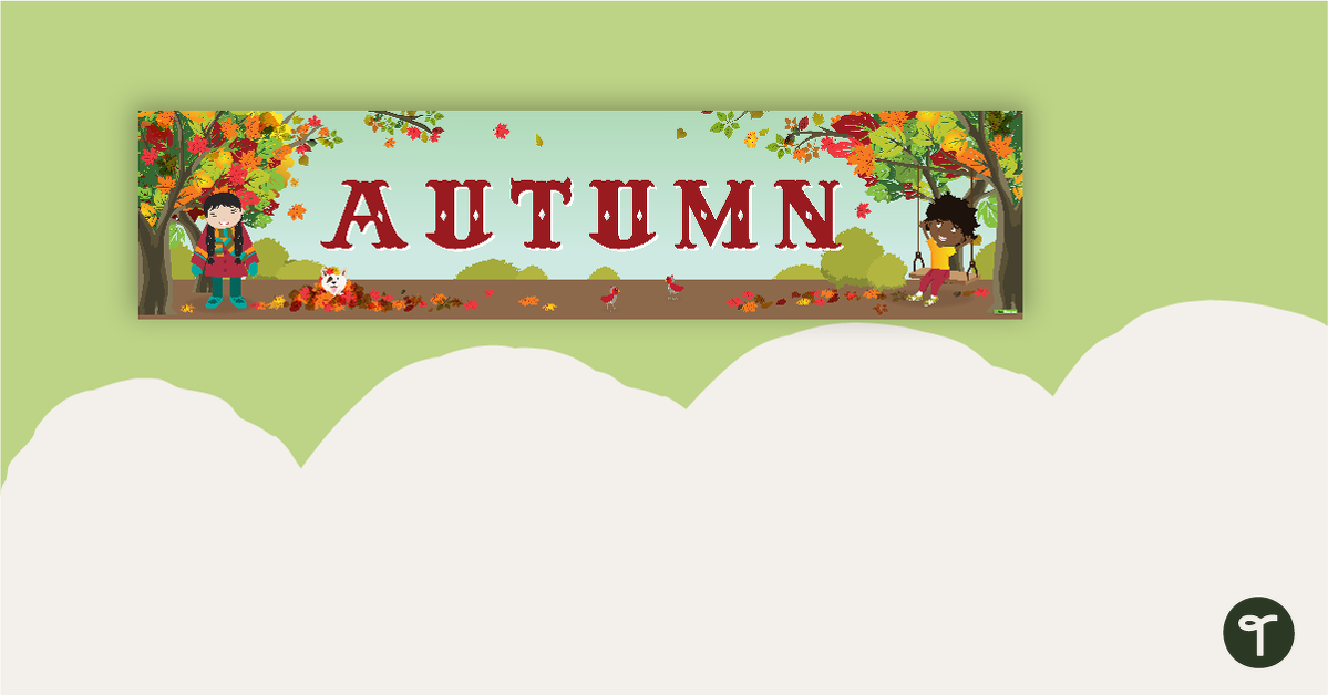公关eview image for Autumn Display Banner - teaching resource