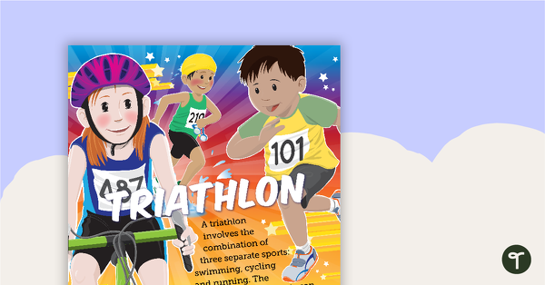 Olympic Games Sport Poster – Triathlon teaching resource