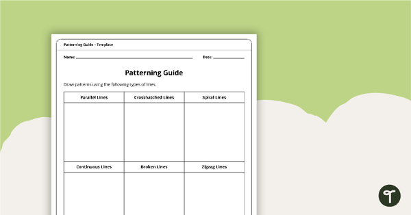 Go to Patterning Guide Template - Year 3 and Year 4 teaching resource