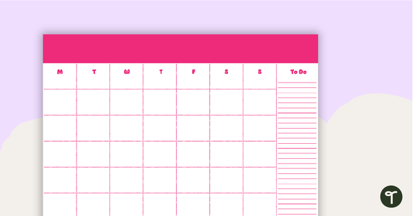 Go to Plain Pink - Monthly Overview teaching resource