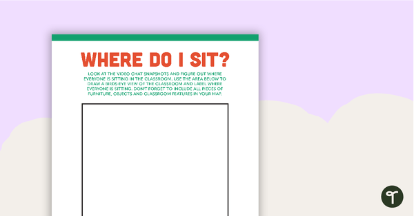 Where Do I Sit? – Worksheet (Upper Years – Difficult) teaching resource