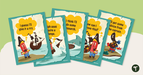 Growth Mindset Posters - Pirate Nope's Odyssey: It's Not Over Yet teaching resource