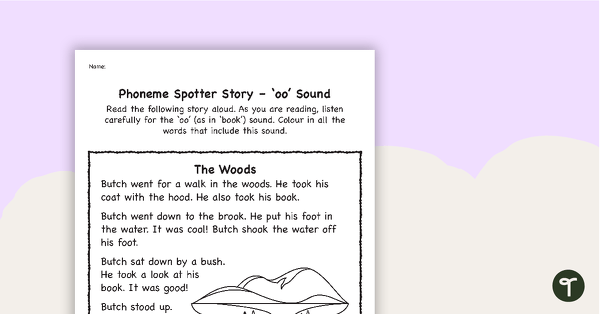 Phoneme Spotter Story – 'oo' Sound | Teach Starter
