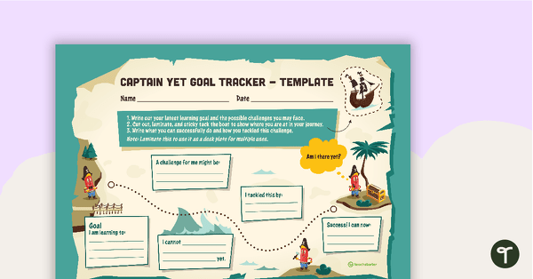 Go to Captain Yet Goal Tracker (Pirate Nup Version) – Template teaching resource